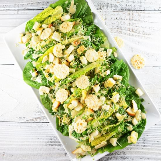 Caesar Salad with Anchovies - Recipe photo by TheCakeChica