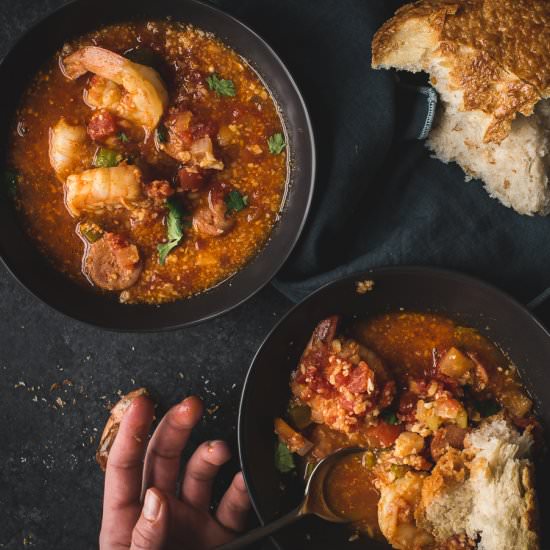 Kickin' Jambalaya with Cauliflower - Recipe photo by mylavenderblues