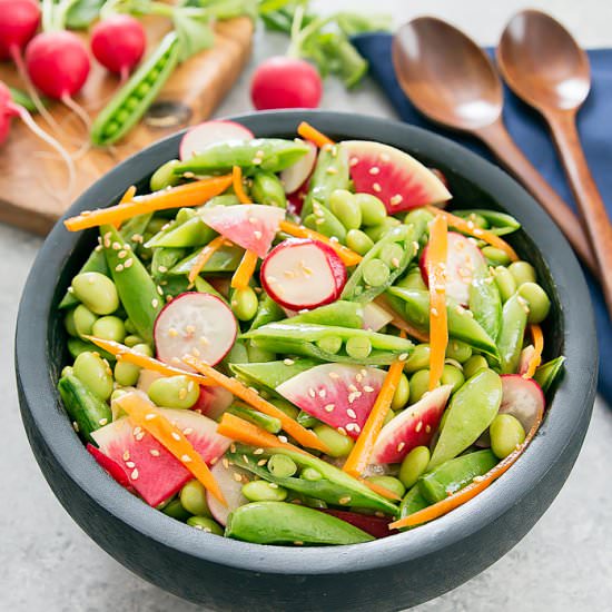Edamame Snap Pea Salad - Recipe photo by kirbie
