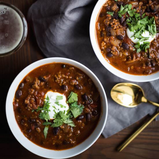 Hearty Beef Chili - Recipe photo by feast_and_fable