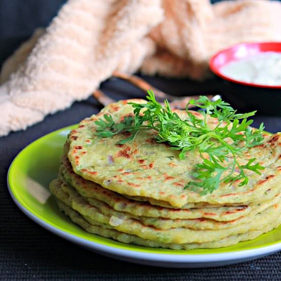 Millet & Potato Parathas - Recipe photo by Aromatic Cooking