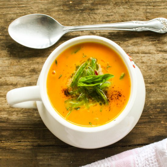 Carrot & Coriander Soup - Recipe photo by rebelskitchen
