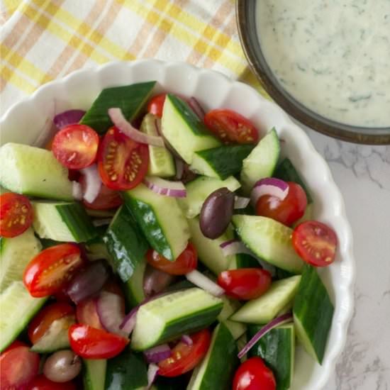 Mediterranean Tomato Cucumber Salad - Recipe photo by allourway