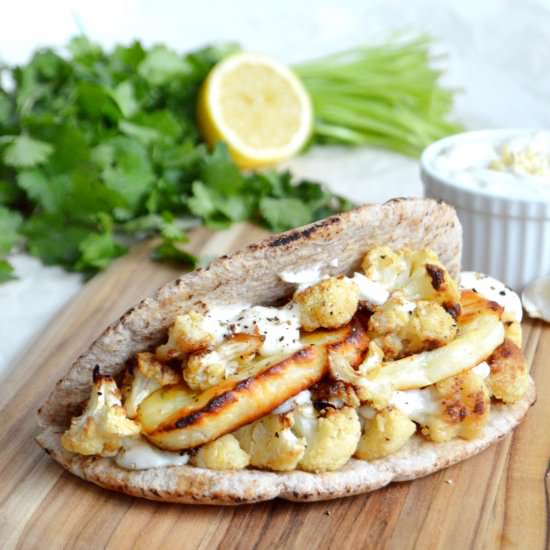 Roasted Lemon Cauliflower & Halloumi - Recipe photo by Dels cooking twist