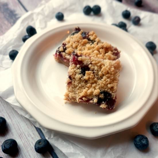 Blueberry Lemon Crumb Bars - Recipe photo by thepintertestkitchen