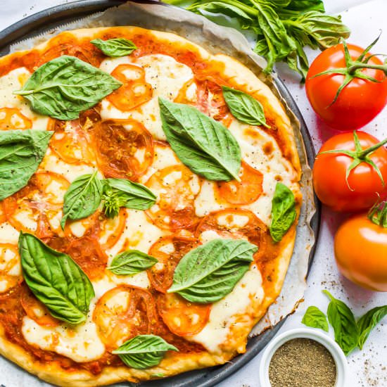 Classic Pizza Margherita - Recipe photo by My Digital Kitchen