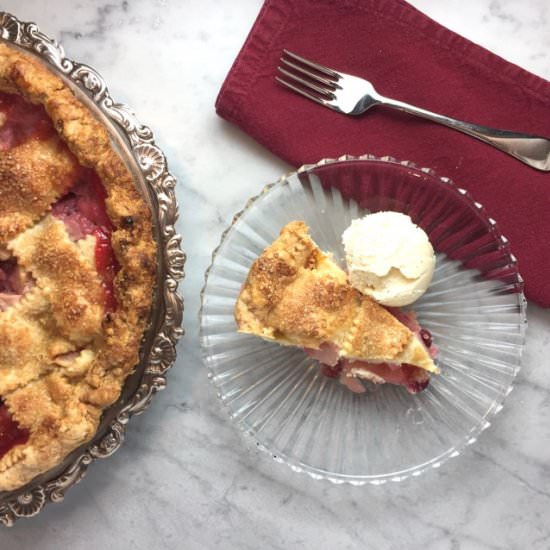 Pear & Cranberry Pie - Recipe photo by thebrookcook.wordpress.com