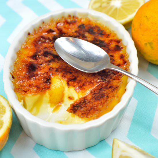 Seville Orange Crème Brûlée - Recipe photo by IAteTheWholeThing