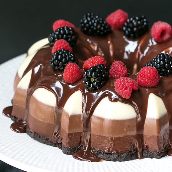 Three Layer Chocolate Cake - Recipe photo by lslfunblog