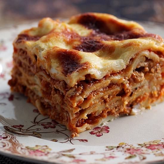 Lasagna with Homemade Fresh Pasta - Recipe photo by Aliki_cy