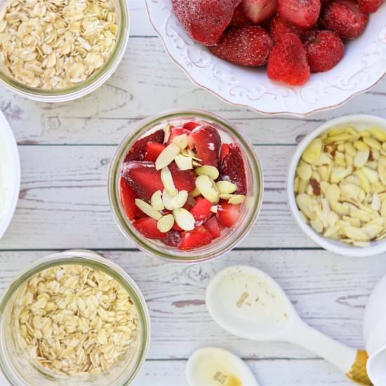 Strawberry Vanilla Overnight Oats - Recipe photo by JBraddockRD