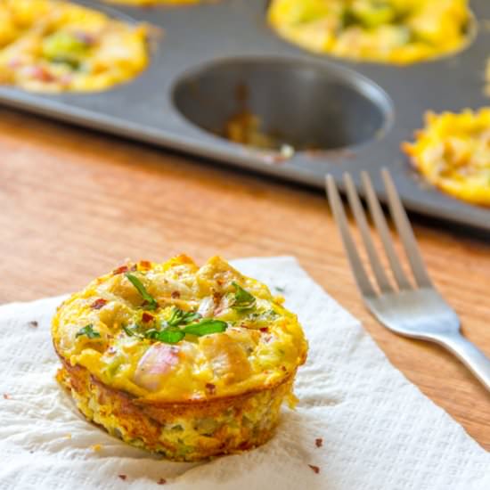 Loaded Breakfast Egg Muffins - Recipe photo by Priyanka DK