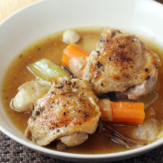 Porcini Braised Chicken - Recipe photo by Food Gal