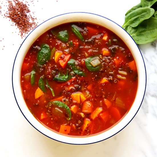 Instant Pot Healthy Tomato Soup - Recipe photo by Organically Thin