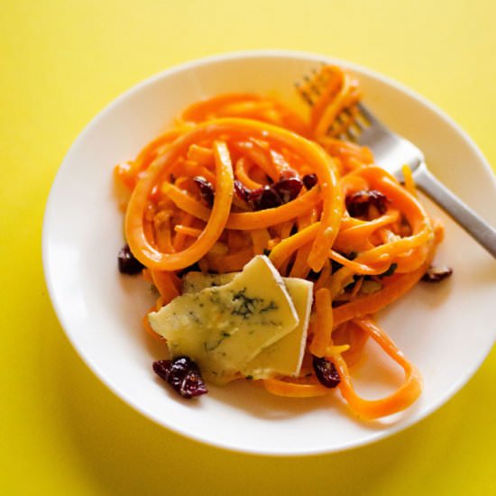 Butternut Pasta w/ Gorgonzola Sauce - Recipe photo by liveeatlearn
