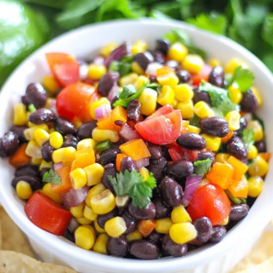 Black Bean and Corn Dip - Recipe photo by Purely Katie