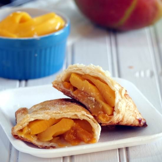 Peach Mango Hand Pies - Recipe photo by Woman Scribbles