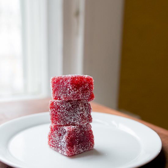 Strawberry Pate de Fruit - Recipe photo by DessertForTwo