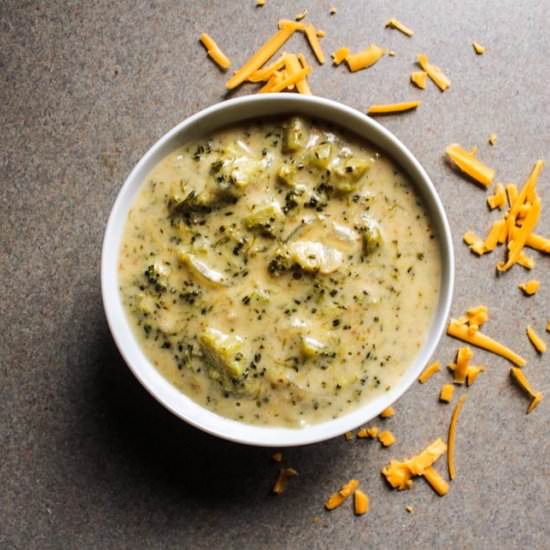 Cheesy Broccoli Soup - Recipe photo by Lisa G Cooks