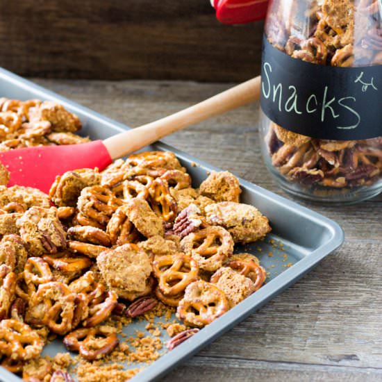 Crispy Caramel Crack Pretzels - Recipe photo by Take Two Tapas