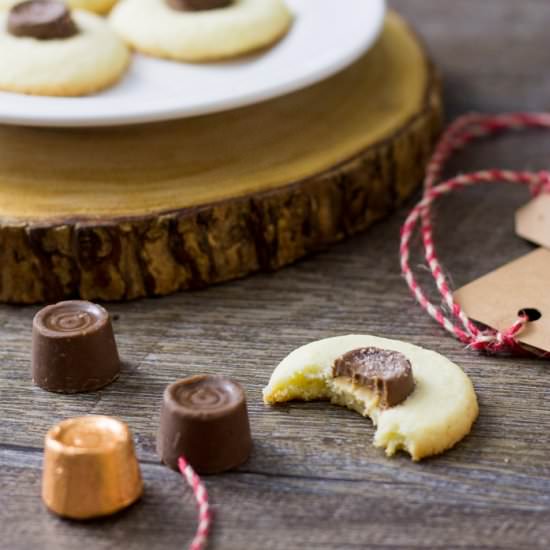 Salted Rolo Thumbprint Cookies - Recipe photo by Take Two Tapas