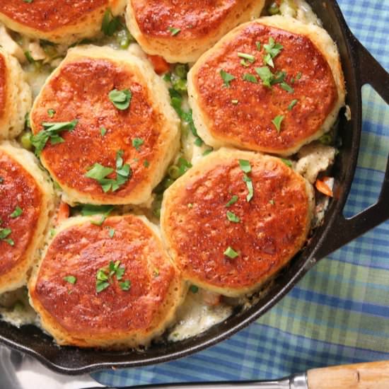 Easy Skillet Chicken Pot Pie - Recipe photo by KyleeCooks