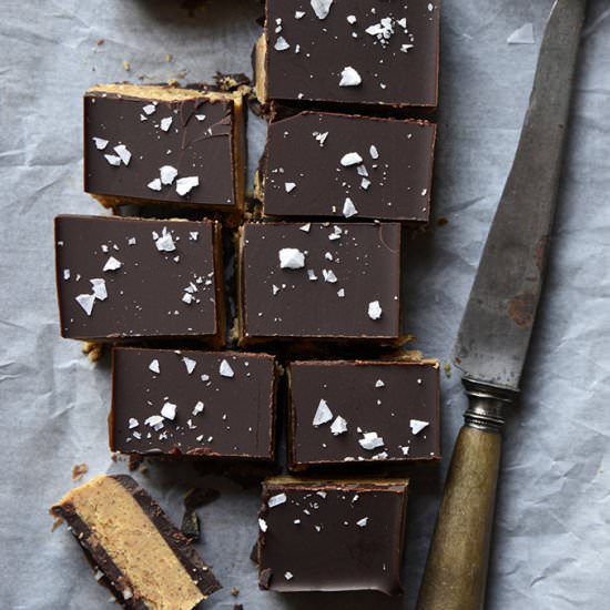 Low-Carb Almond Butter Chocolate Bars - Recipe photo by AnEdibleMosaic