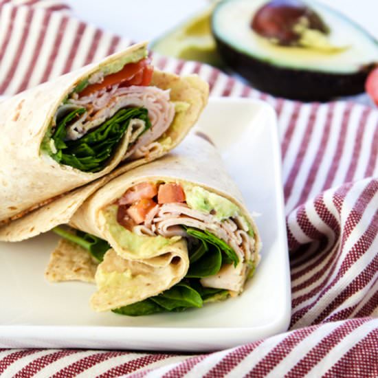 Whole Wheat Turkey Wraps - Recipe photo by rootsandradishes