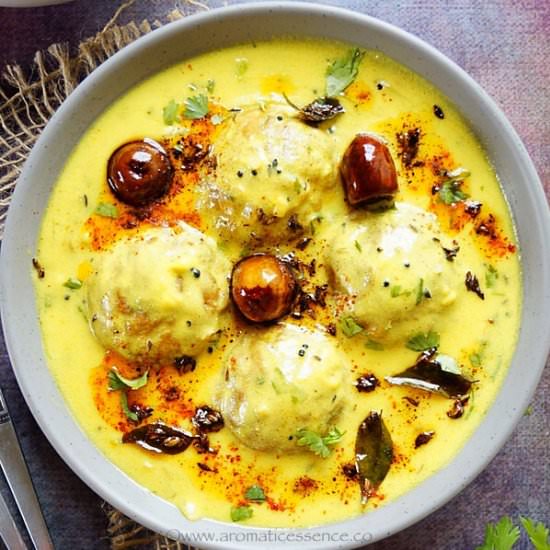 Punjabi Kadhi Pakora - Recipe photo by Aromatic Essence