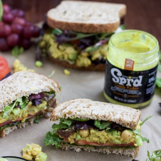 Creole Chickpea Salad Sandwiches - Recipe photo by Stacey Homemaker