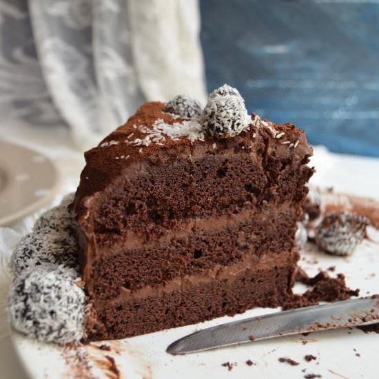 Vegan Chocolate Cake - Recipe photo by Biochimist_la_cratita
