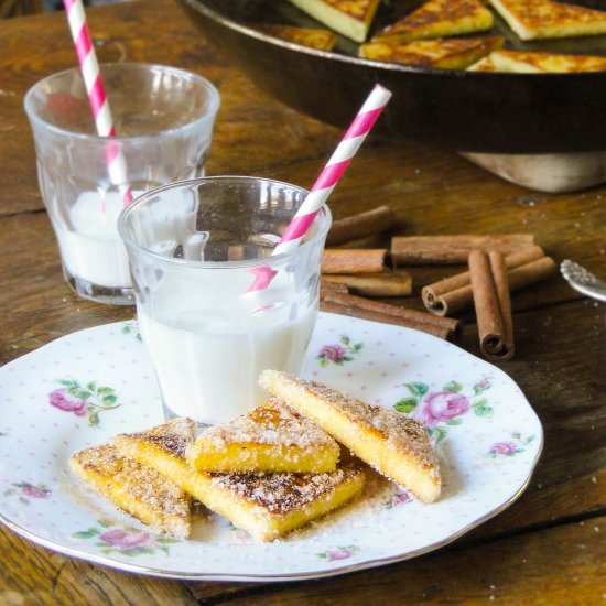 Sweet Semolina Wedges - Recipe photo by sabine@mamangerie