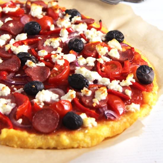 Polenta Pizza - Recipe photo by adinutza