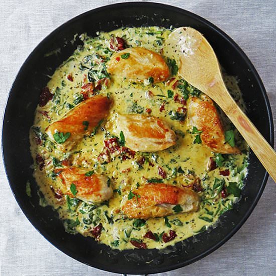 Creamy Garlic Chicken - Recipe photo by olivetreekitchen