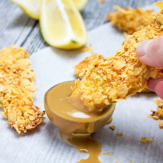 Baked Cornflake Chicken Tenders - Recipe photo by healthyhappynatalie