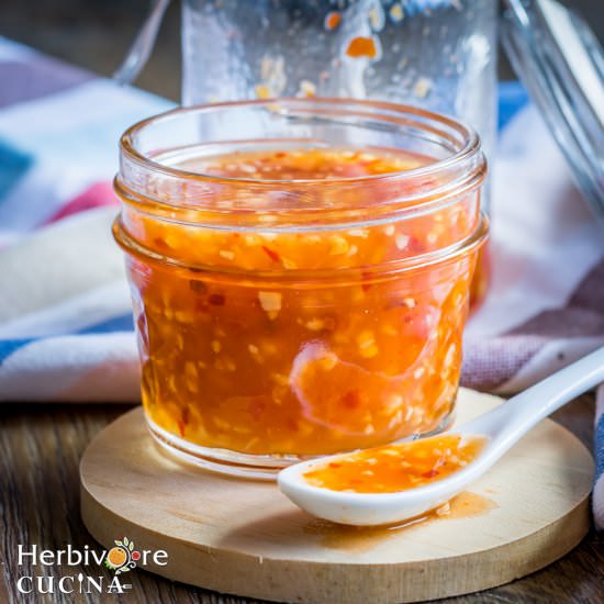 Sweet Chilli Sauce - Recipe photo by Herbivore Cucina