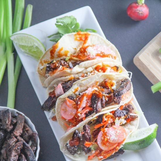Korean Bulgogi Tacos - Recipe photo by honestlyfitness