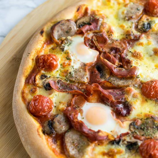 All Day Breakfast Pizza - Recipe photo by JoJoNookAndCranny