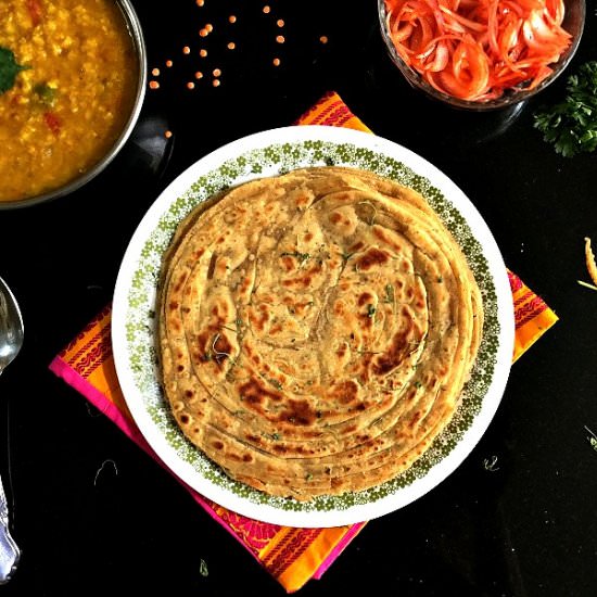 Methi Laccha Paratha - Recipe photo by CurryandVanilla