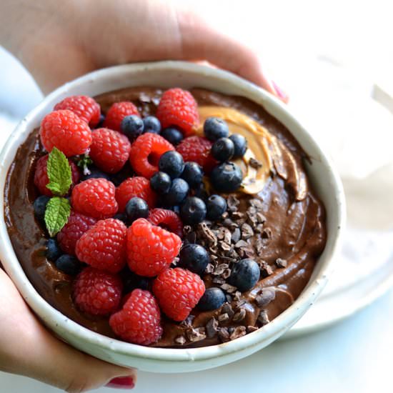 Chocolate Velvet Smoothie Bowl - Recipe photo by Bibbyskitchenat36