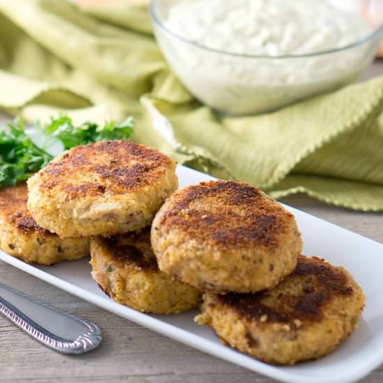 Perfect Fish Cakes & Jalapeno Remoulade - Recipe photo by Delicious Meets Healthy