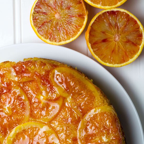 Blood Orange Upside Down Cake - Recipe photo by CluckMuckCook