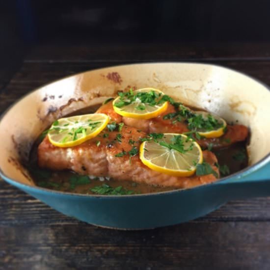 Salmon Piccata - Recipe photo by RoxanasKitchen