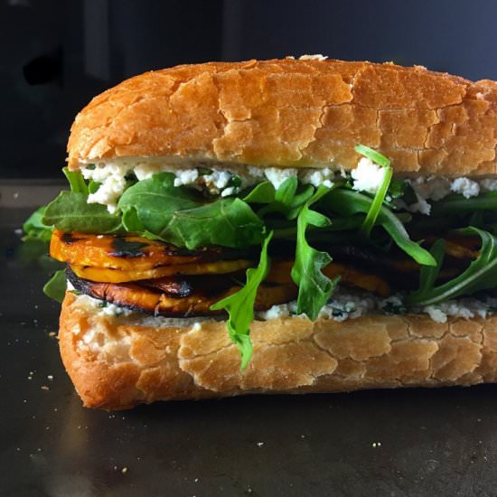 Grilled Butternut Squash Sandwich - Recipe photo by RoxanasKitchen
