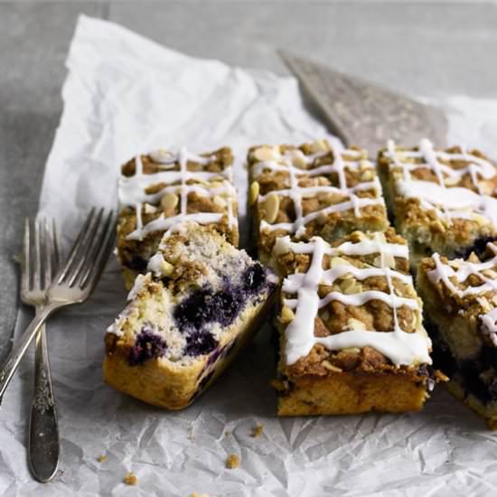 Blueberry Almond Coffee Cake - Recipe photo by crumbkitchen
