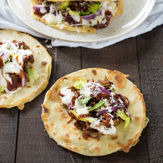 BBQ Ranch Chicken Quesadilla Tacos - Recipe photo by TheSaltyMarshmallow