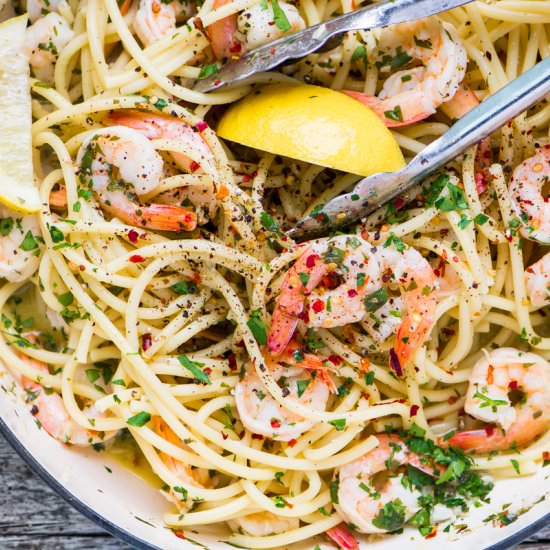 Shrimp Scampi Fra Diavolo - Recipe photo by theviewfromgreatisland