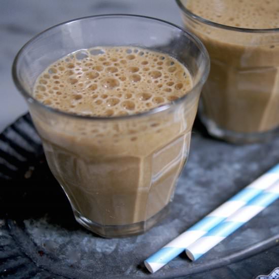 Chocolate Peanut Butter Smoothie - Recipe photo by MomsKitchenHandbook