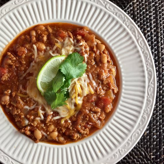 Light & Easy Turkey Chili - Recipe photo by AlyRomero