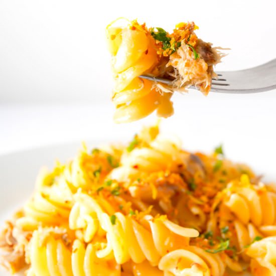 Smoked Mackerel Fusilli With Chili - Recipe photo by Brian Jones